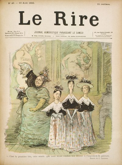 Im Salon, Titelseite von 